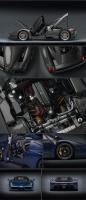 1:12 Ferrari Enzo Interior Composite Fiber Set