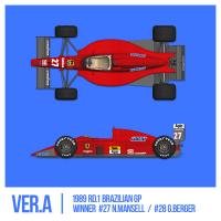 1:12 Ferrari F1-89 (640)  Ver.A : Early Type (Full Multi Media Kit)