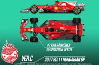 1:12 Ferrari SF70H K608 Ver.C : 2017 Rd.11 Hungarian GP