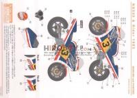 1:12 Honda NS500 and Starting Rider 1983 Decals (Tamiya)