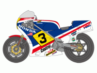 1:12 Honda NS500 and Starting Rider 1983 Decals (Tamiya)