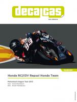 1:12 Honda RC213V Repsol Honda Team - Motorland Aragon Test 2013 Decals