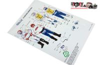 1:12 KTM 250MX Motorcycle Pilot/Rider Decals for Tamiya 14046/14051