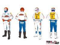 1:12 KTM 250MX Motorcycle Pilot/Rider Decals for Tamiya 14046/14051