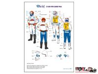 1:12 KTM 250MX Motorcycle Pilot/Rider Decals for Tamiya 14046/14051