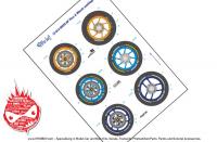 1:12 MotoGP Motorcycle Wheel and Tyre Decals
