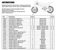 1:12 MotoGP Motorcycle Tyre Decals