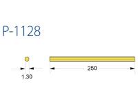 1:12 Micro Hexagon Brass Rod (flat to flat 1.3mm) 250mm long (x2)