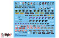 1:12 Motorcycle Exhaust Decals