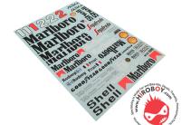1:12 Mclaren MP4/2C 1986 Sponsor Decals (Protar)