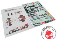 1:12 Mclaren MP4/2C 1986 Sponsor Decals (Protar)