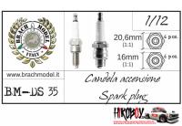 1:12 Spark plug (20,6mm & 16mm 1:1) 12pcs