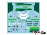 1:12 Suzuki GSX-R 750 Skoal Bandit 1986 Decals for Hasegawa