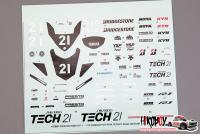 1:12 Yamaha YZF-R1M "Tech21" Decal For Tamiya 14133