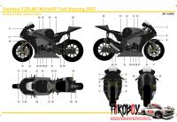 1:12 Yamaha YZR-M1 MotoGP Test Sepang 2007 Fiat Yamaha Team #46 Decals