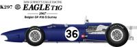 1:20 Eagle T1G 1967 Belgium GP no.36  Full detail Multi-Media Model Kit