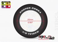 1:24 15" Cooper Cobra Tyre Paint Template 1 - MM90124