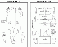 1:20 Ferrari F2001 Composite Fiber Decal Template Set