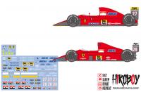 1:24 Ferrari F1 640 / 642 - F189/ F191 (1989/1991) Decal Set (Hasegawa)