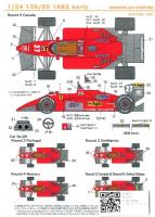 1:24 Ferrari 156/85 1985 Early Decals