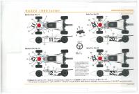 1:20 Honda RA272 1965 Mexico Winner Decals for Tamiya