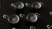 1:24	15" Star Road 'Glow Star' Wheels and Tyres