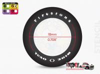 1:24 14" Firestone Wide Oval Tyre Paint Template 5 - MM90524
