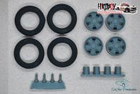 1:24 15" Wheels EMPI BRM with Tyres