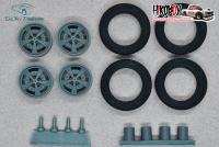1:24 15" Wheels Zoll Rader Felgen with Tyres