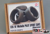 1:24 18" Michelin Pilot Sport Cup 2 Tyres x4 (Narrow)