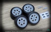 1:24 17'' SSR Racing Wheel and Tyres