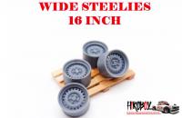 1:24 16" Wide Steelies Wheels