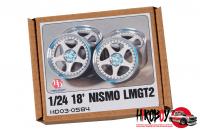 1:24 18" Nismo LMGT2 Wheels for Nissan GT-R (Metal Rims)