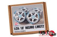 1:24 18" Nismo LMGT2 Wheels for Nissan GT-R (Metal Rims)
