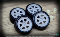 1:24 18'' SSR Hasemi Prot-S Wheels and Tyres