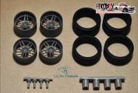 1:24 18" Wheels Dub Attack 5 with Tyres