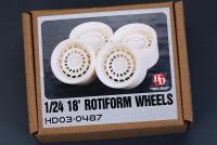 1:24 18"  Rotiform Forged CCV Wheels (Resin)