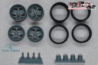 1:24 19" Wheels American Racing Torq with Tyres