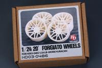 1:24 20" Forgiato Maglia-ECL Wheels (resin) (for LB Works Lambo Huracan )