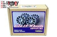 1:24 19" Advan RS Resin Wheels