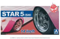 1:24 Star 5  (5H) 14" Wheels and Tyres