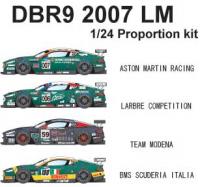 1:24 Aston Martin DBR9 2007 LM #007,#009 &#008 Multi-Media Model Kit