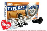 1:24 BBS Type RSII 17" Aoshima Wheels and Tyres