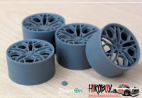1:24 Brixton Forged PF14 RS Rim Set Tamiya 24370