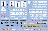 1:24 Calsonic Nissan Skyline GT-R R33 JTCC 1996 Decals for Tamiya