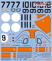 1:24 Gulf Ford GT40 1969 Le Mans #6, #7 (for Fujimi)
