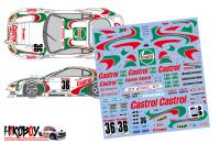 1:24 Castrol Toyota Supra GT 1995 Decals for Tamiya