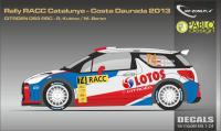 1:24 Citroen DS3 RRC Kubica - Catalunya 2013 Decals