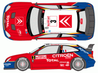 1:24 Citroen Xsara 2004 Monte Carlo WRC Decals (Heller)