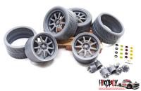 1:24 18" Work Emotion XD9 Wheels & Tyres
